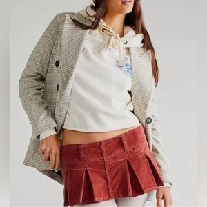 Free People Rust Mini Skirt